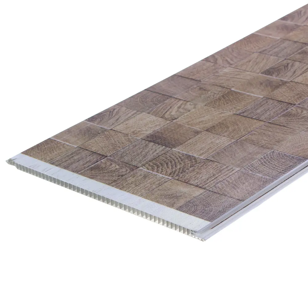 Панель ПВХ Рипсо светлое дерево 8 мм 2700x250 мм 0.68 м² КРОНАПЛАСТ STLM-2180604 - Вид №1