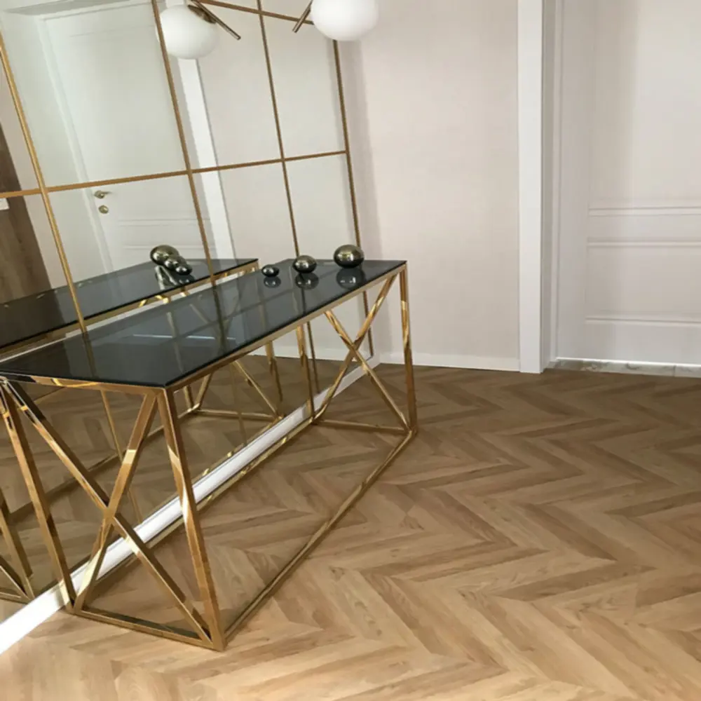 91025867 LVT Плитка Vertigo Trend Wood Chevron Gold 43 класс толщина 2.50 мм 3.34 м² STLM-0446543