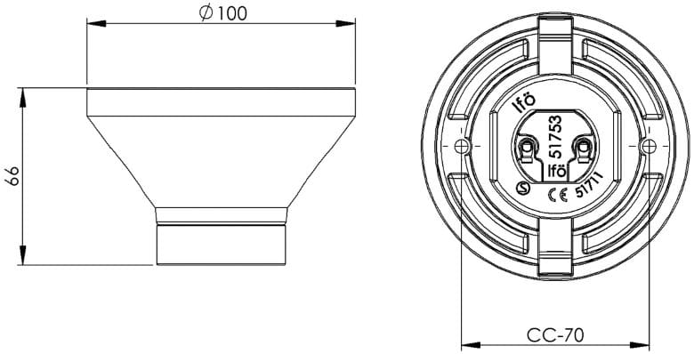 Китай держатель лампы Ifö Electric Basic ARCH-00122902 - Вид №2