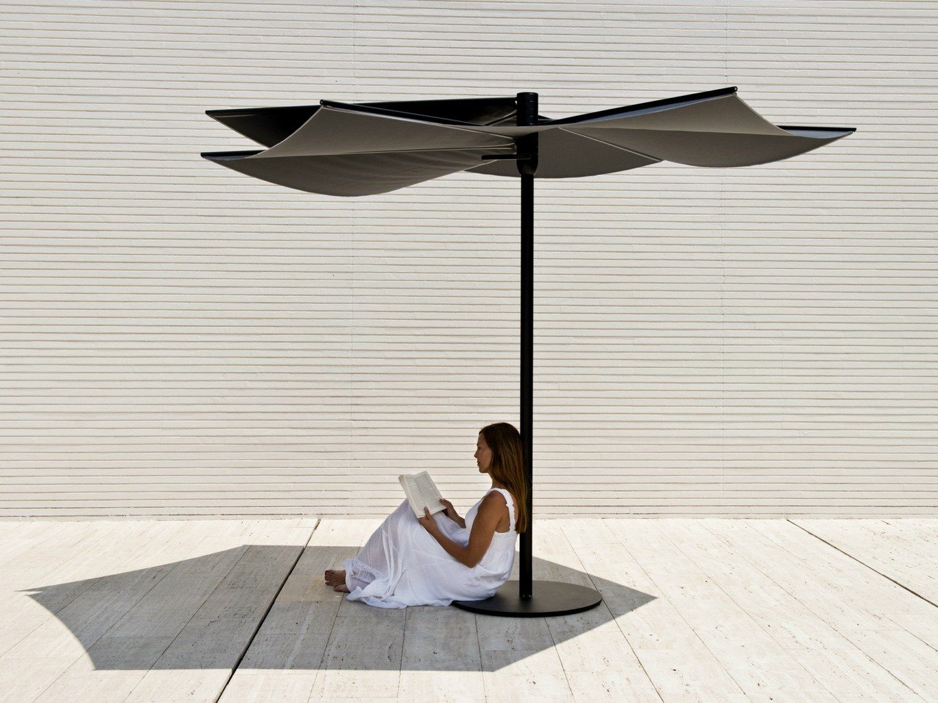 Круглый зонтик из технической ткани calma Om ARCH-00035838 - Вид №1