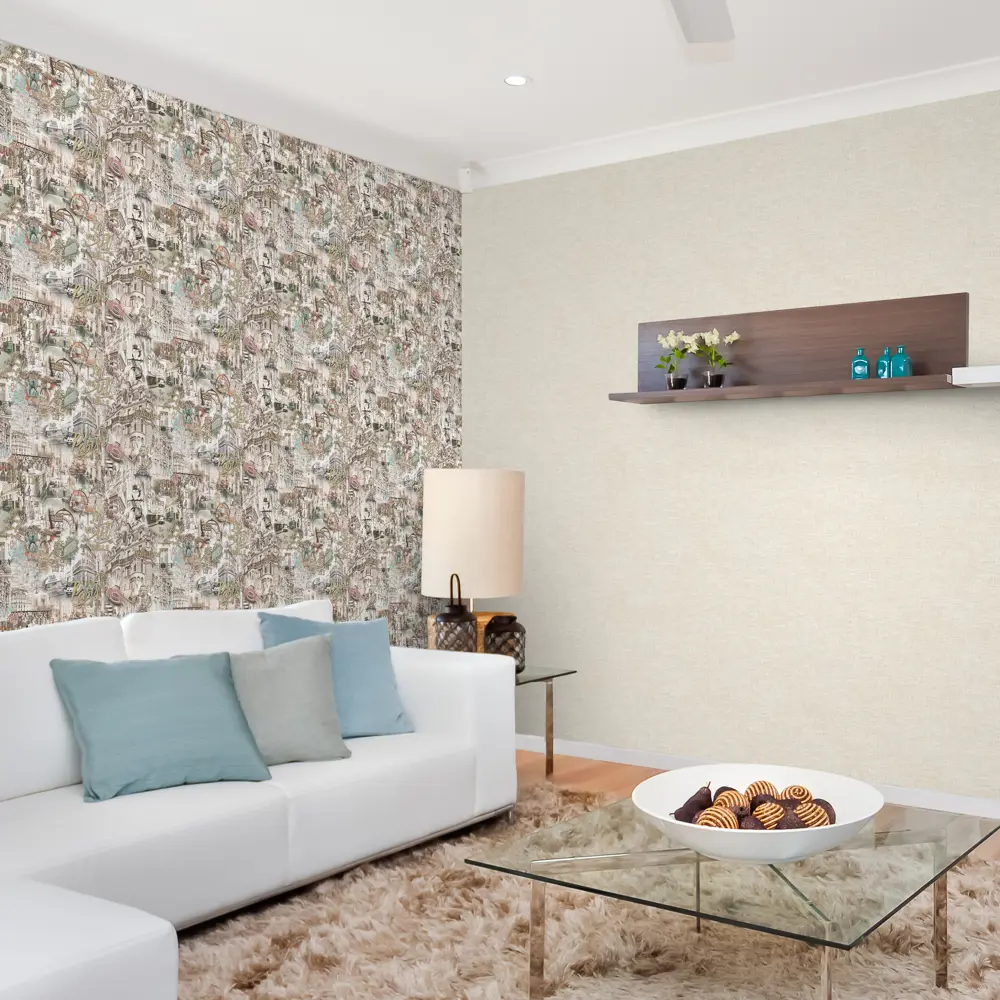 Обои флизелиновые Victoria Stenova Merci бежевые 1.06 м 889433 STLM-2112346 - Вид №3