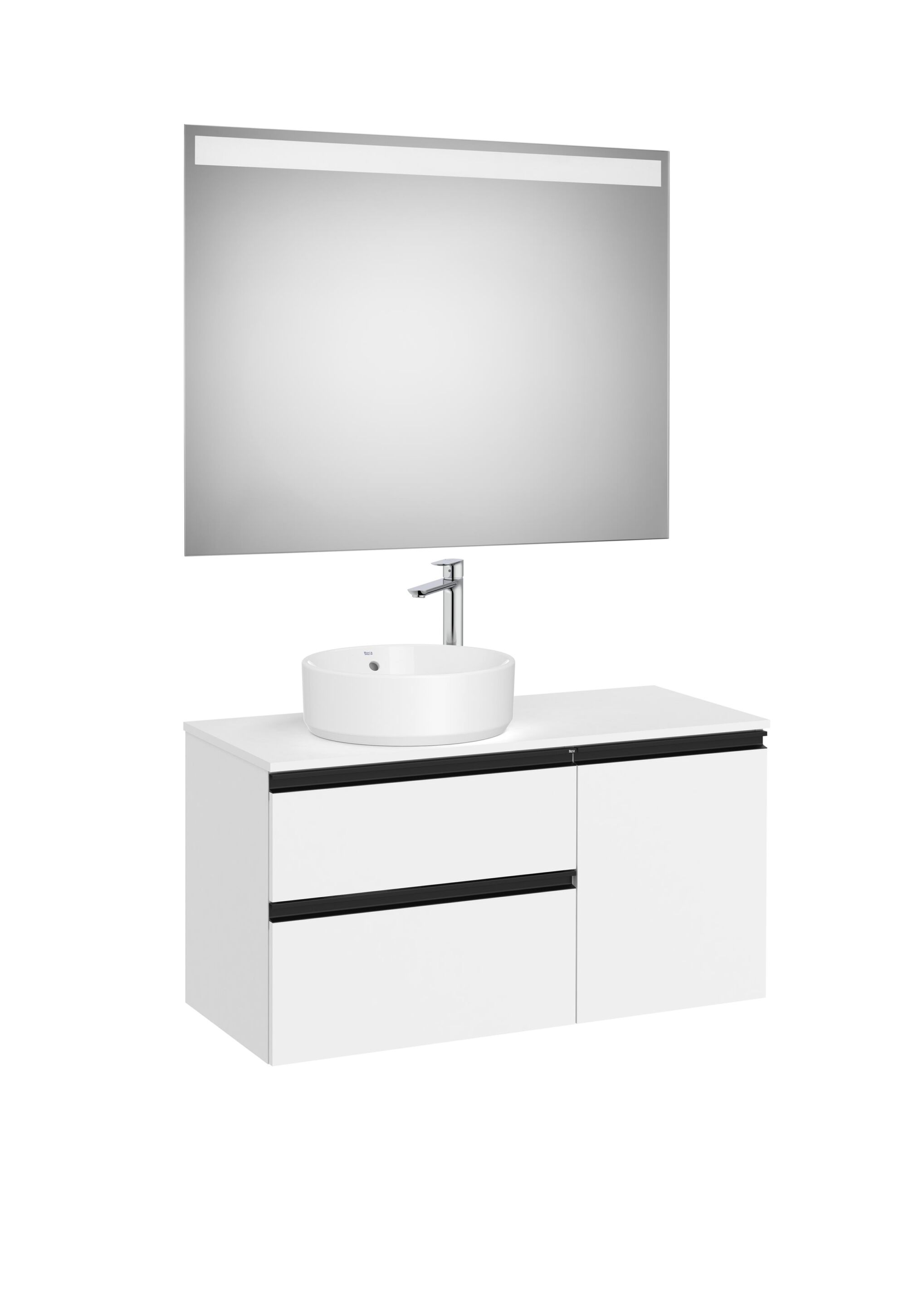 Деревянный умывальник с ящиками, дверцами, зеркалом и столешницей Roca The Gap ARCH-00083506 - Вид №11