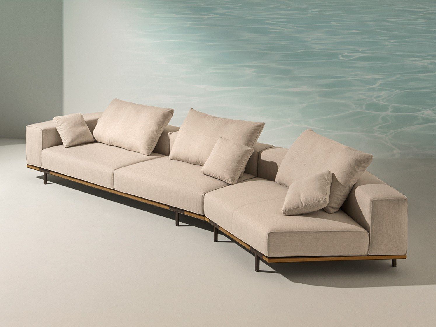 6-местный и более тканевый садовый диван Ethimo Прибрежный ARCH-00094140 - Вид №3