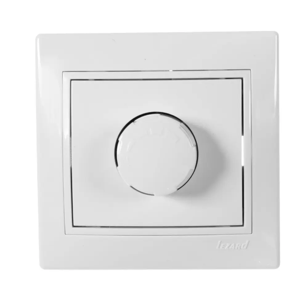 Диммер Lezard Mira, 800 Вт, с вставкой, цвет белый STLM-2023453