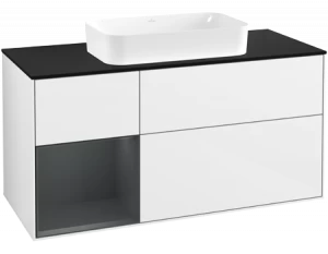 Villeroy&Boch Тумба под раковину Прямоугольная версия F702HGGF Finion Glossy White Lacquer