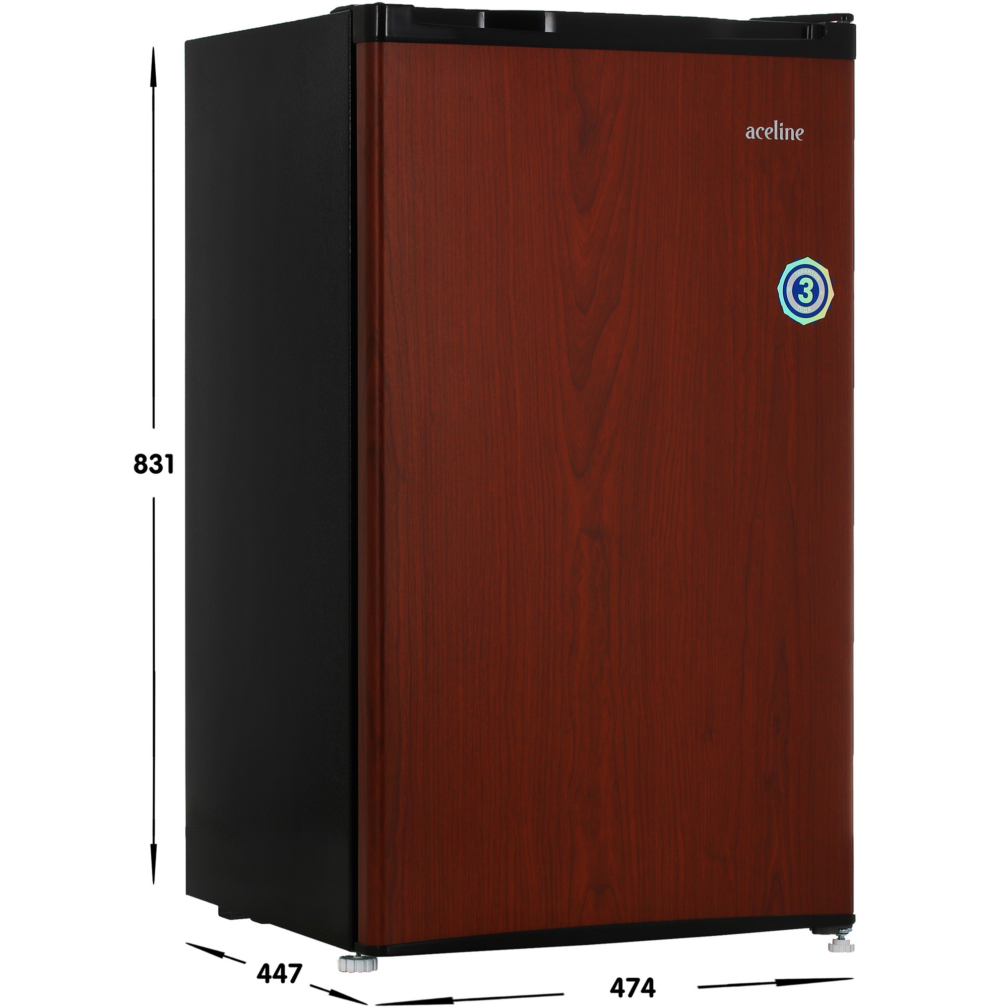 5093337 Холодильник компактный   Aceline S201AMG коричневый STDN-0121523 - Вид №7