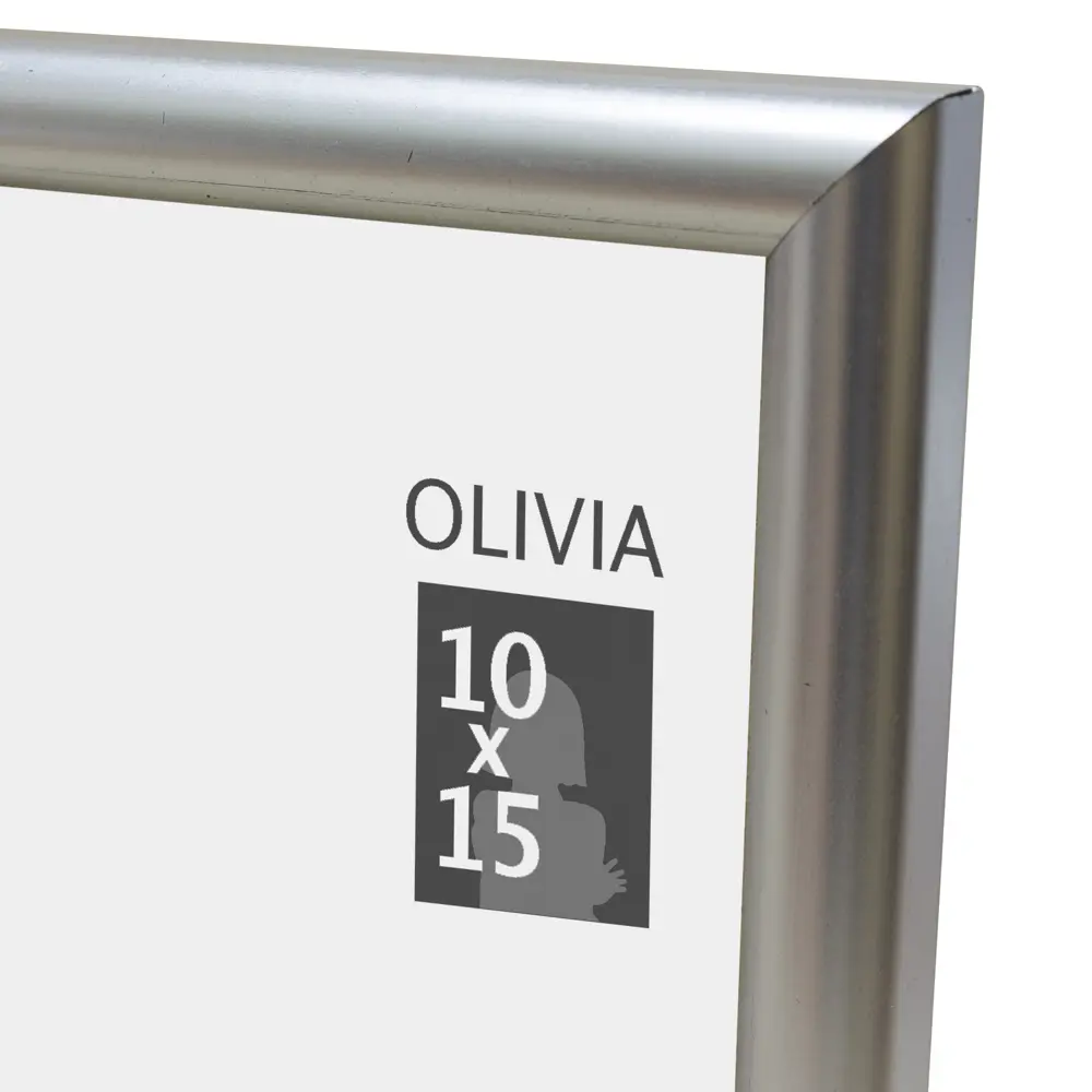 Рамка Olivia 10x15 см пластик цвет серебро 86106579 STLM-2184633 Santreyd 