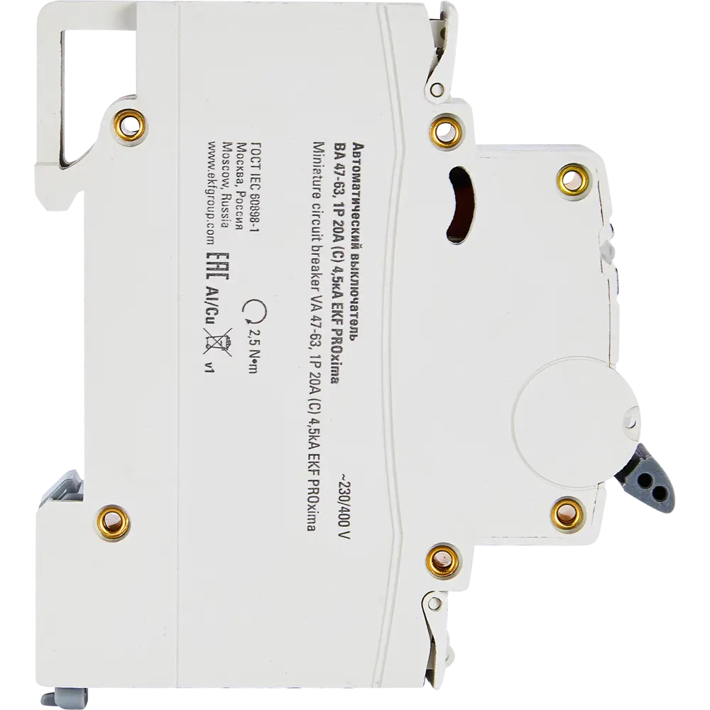 Автоматический выключатель EKF ВА47-63 для защиты электросетей 82421221 STLM-1106231 - Вид №3