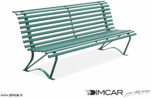 DIMCAR Металлическая скамейка в классическом стиле со спинкой City 1127
