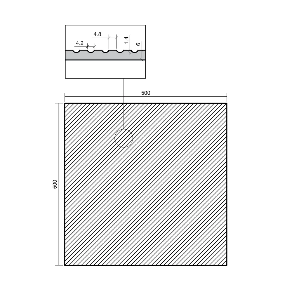 Декоративная панель 3D МДФ Квадро 1 Орех Американский цвет коричневый 50x50 см Santreyd STLM-2198552 - Вид №4