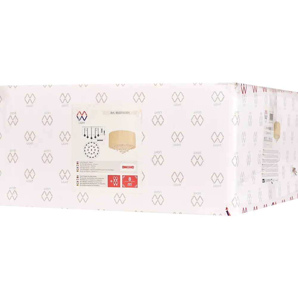 Люстра хрустальная потолочная Жаклин 4 лампы 8 м² цвет бежевый MW-Light STLM-2138078 - Вид №6
