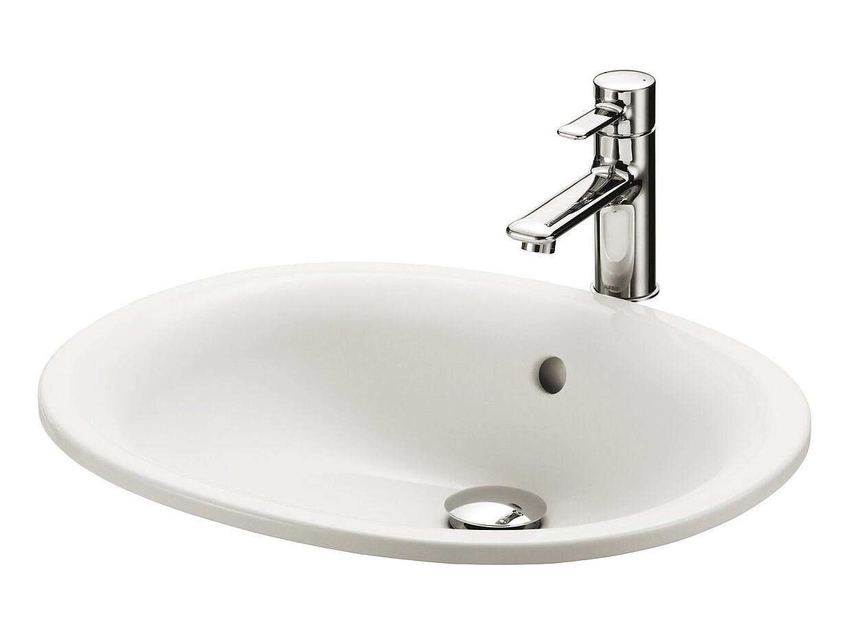 Керамическая овальная раковина с утопленным верхом TOTO LW762Y ARCH-00074924 - Вид №3
