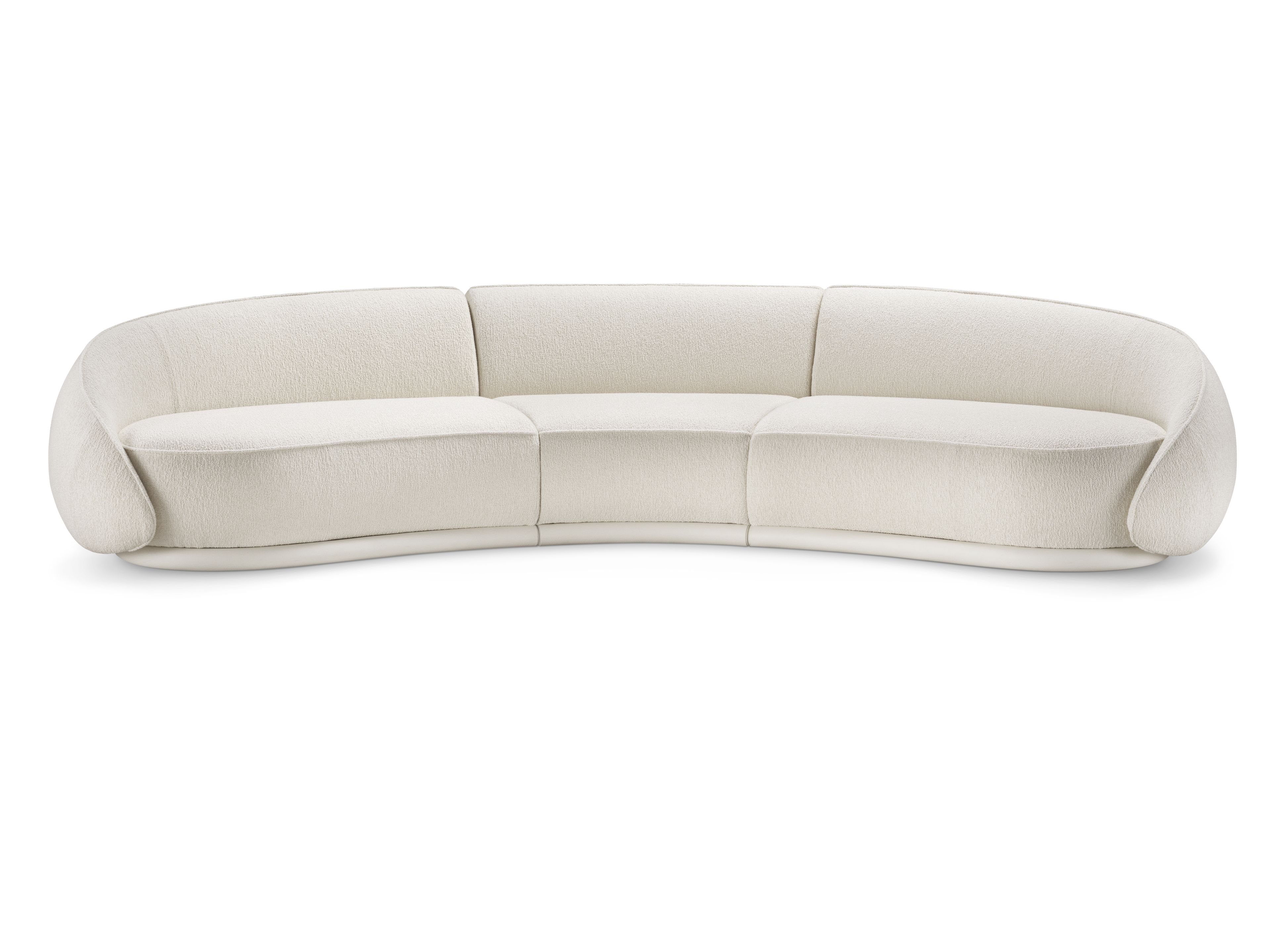 4-местный изогнутый тканевый диван GHIDINI1961 объятия ARCH-00031207 - Вид №4