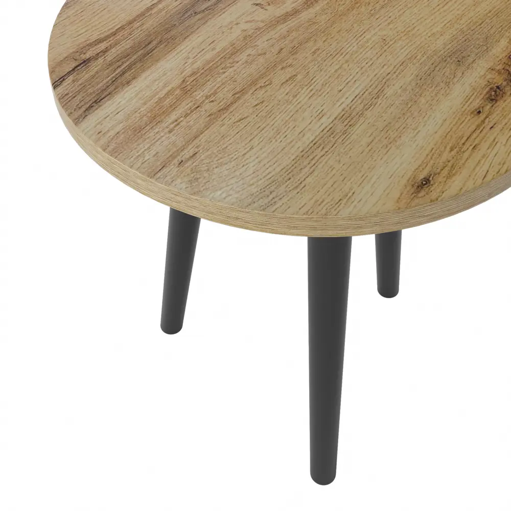 Кофейный столик круглый 39x39 см дуб SEASONS STLM-2070859 - Вид №2