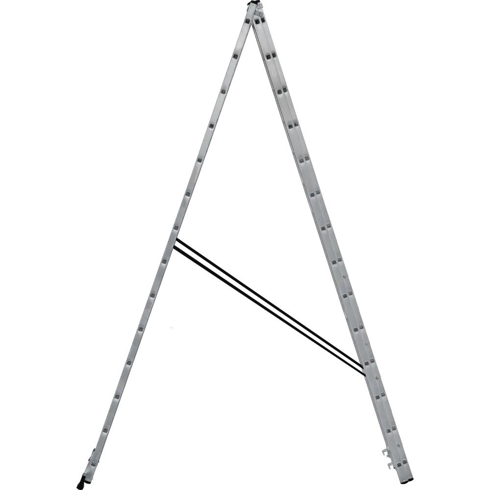 Лестница 3-секционная DILWIS 14 ступеней максимальная нагрузка 150 кг STLM-2153133 - Вид №8