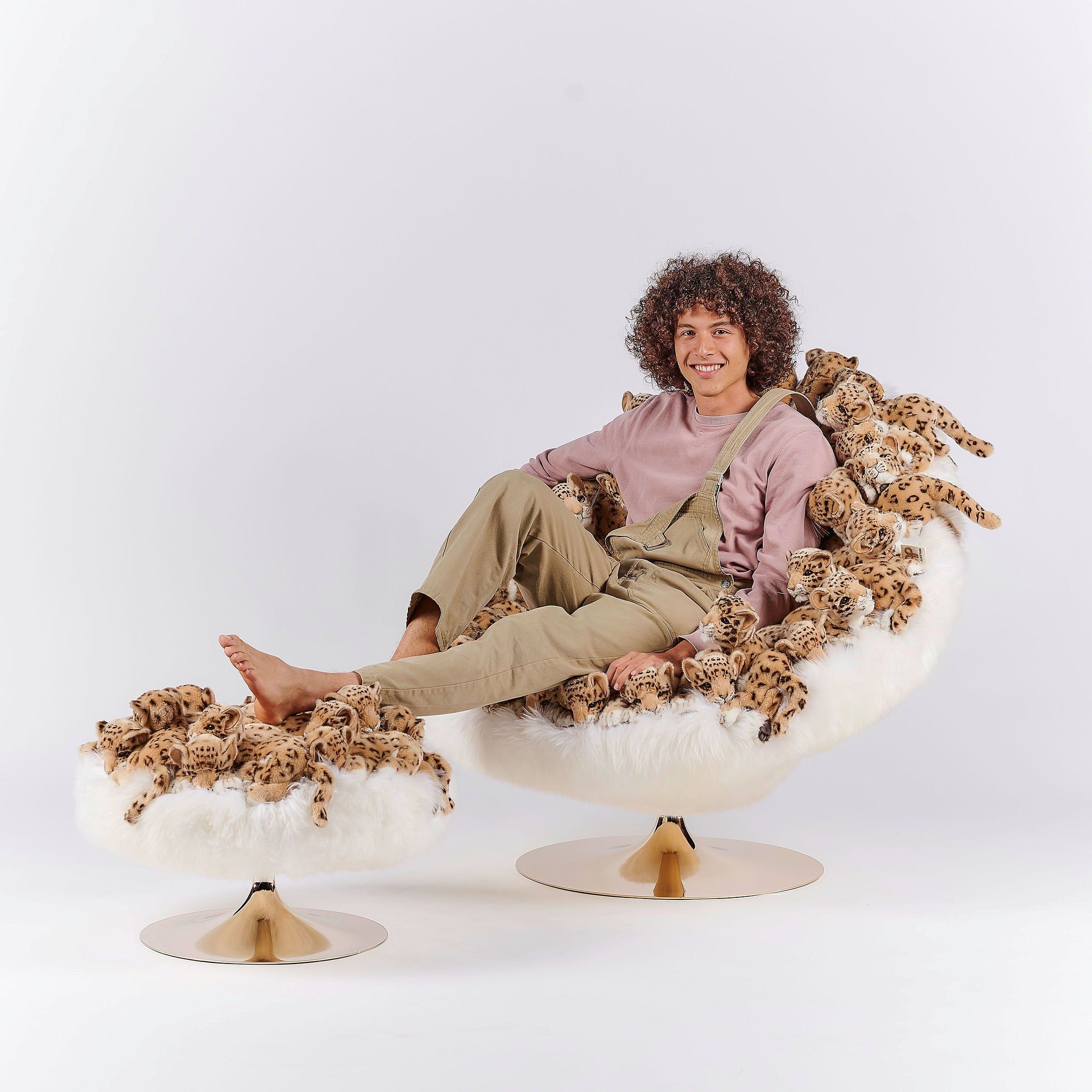 Полиэстер круглый пуф APCOLLECTION Leo ARCH-00038377 - Вид №5