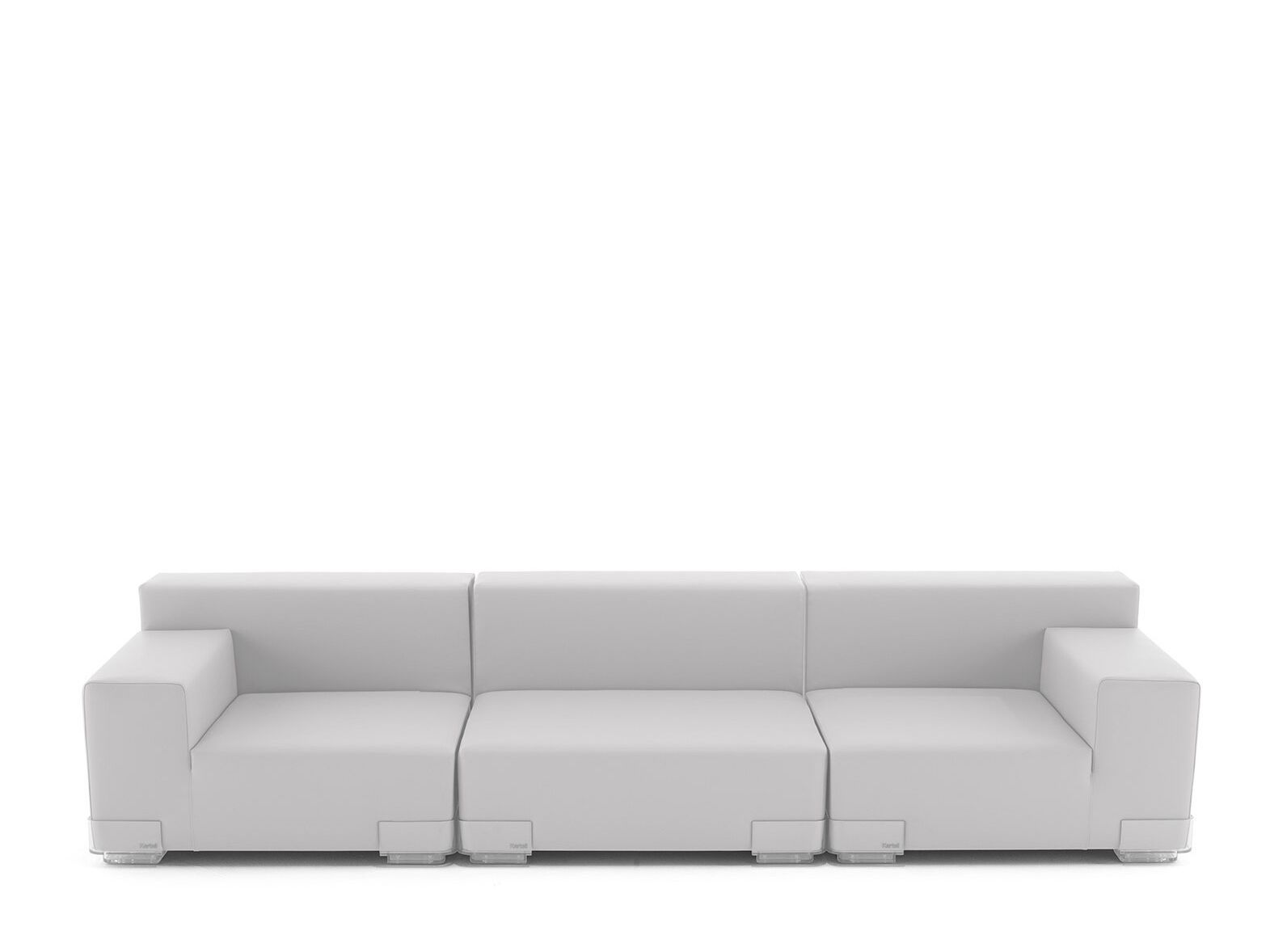 3-местный модульный съемный диван из искусственной кожи Kartell Plastics ARCH-00061055 - Вид №2