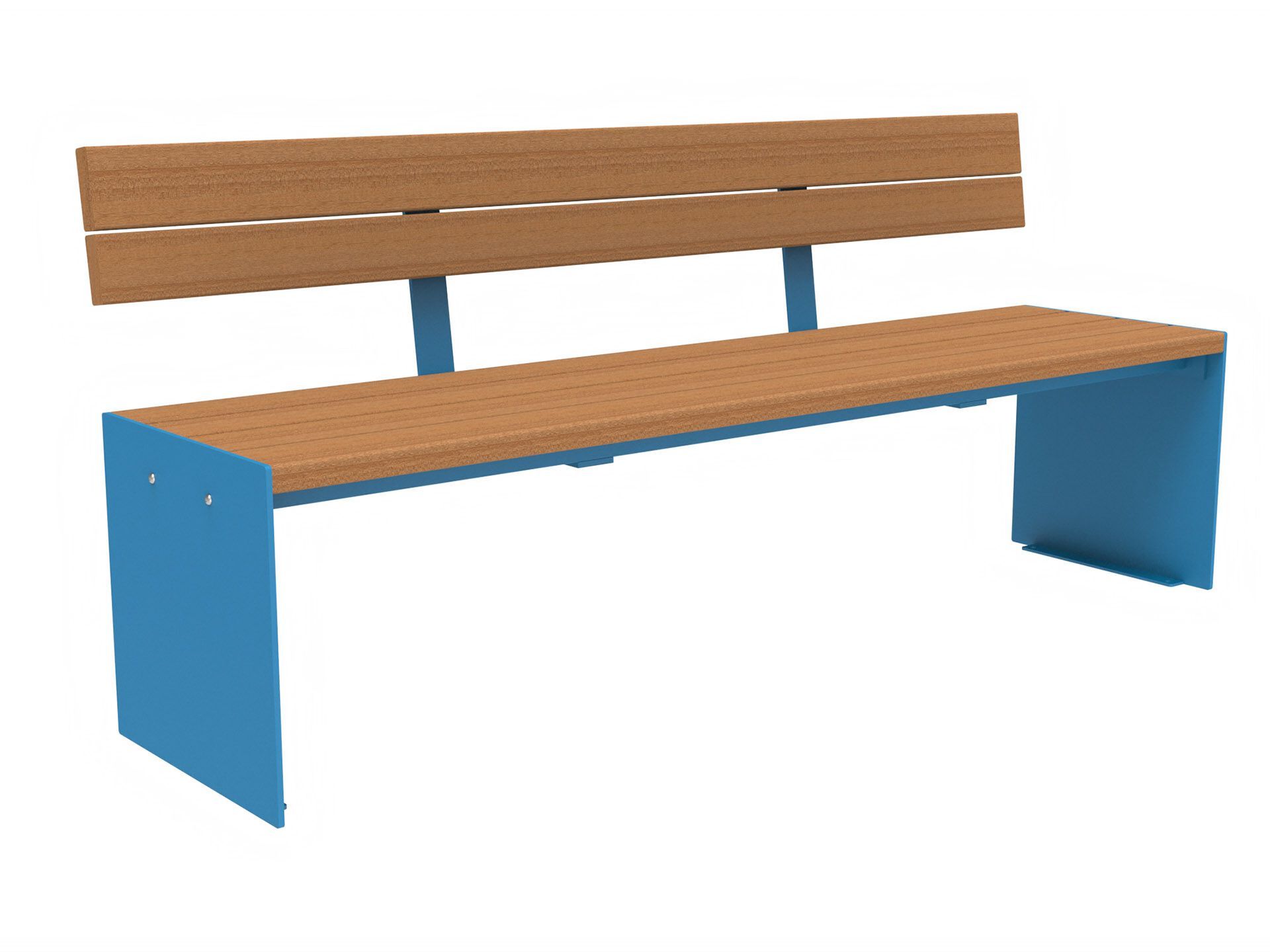 Скамья из окуме со спинкой Lazzari Recto ARCH-00077399 - Вид №6