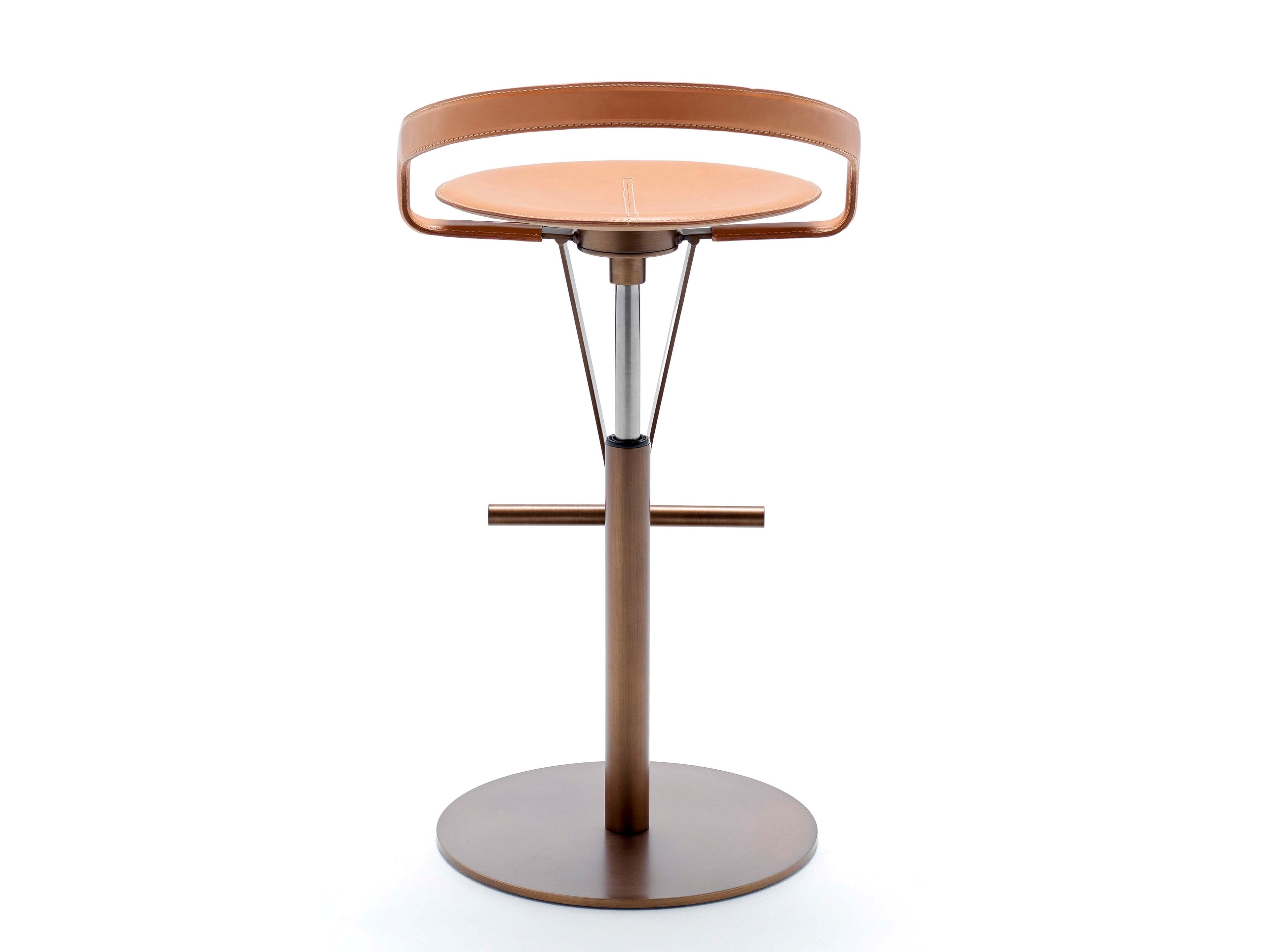 Кожаный поворотный стул Fasem CAYMAN BAR ARCH-00112456 - Вид №5