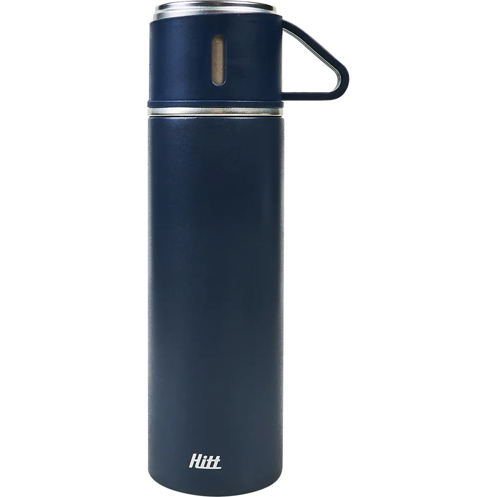 Термос 500 мл кнопка-клапан чашки 2 шт цвет синий Santreyd STLM-2055629 - Вид №1