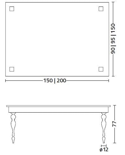 Прямоугольный стол из метакрилата Colico OSTE ARCH-00119818 - Вид №10