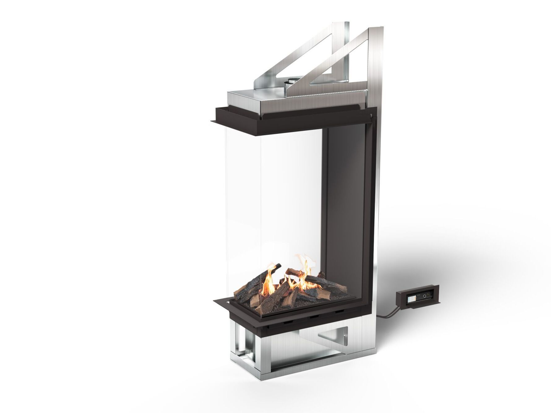 Закрытый камин с панорамным биоэтанольным стеклом Planika Vitro ARCH-00043983 - Вид №1