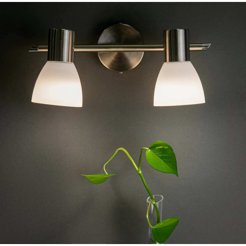 INSPIRE City — поворотный спот с двумя плафонами в стиле никель 82389952 STLM-0026207 - Вид №1