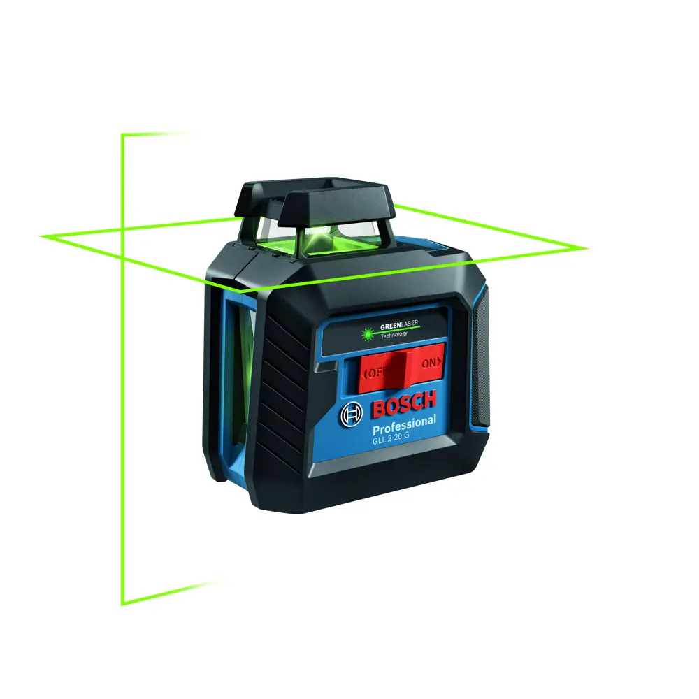 Уровень лазерный Bosch GLL 2-20 G BT150 0601065001 зеленый луч, штатив, 10 м BOSCH PROFESSIONAL STLM-2189831