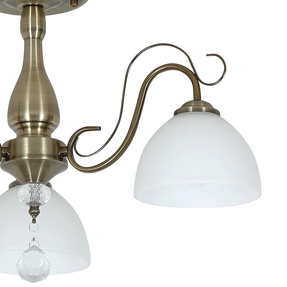 Люстра на штанге Primavera 3 лампы 12 м² цвет бронза SCHAFFNER STLM-2171529 - Вид №5