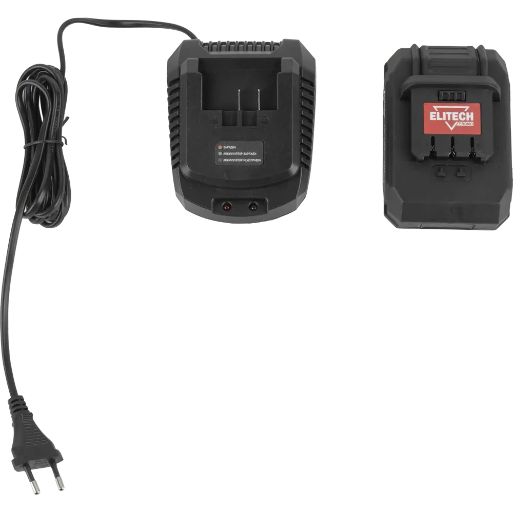 Дрель-шуруповерт аккумуляторная Elitech ДА 18СЛ2 18 В Li-ion 2x1.7 Ач, мультиметр STLM-2062871 - Вид №8