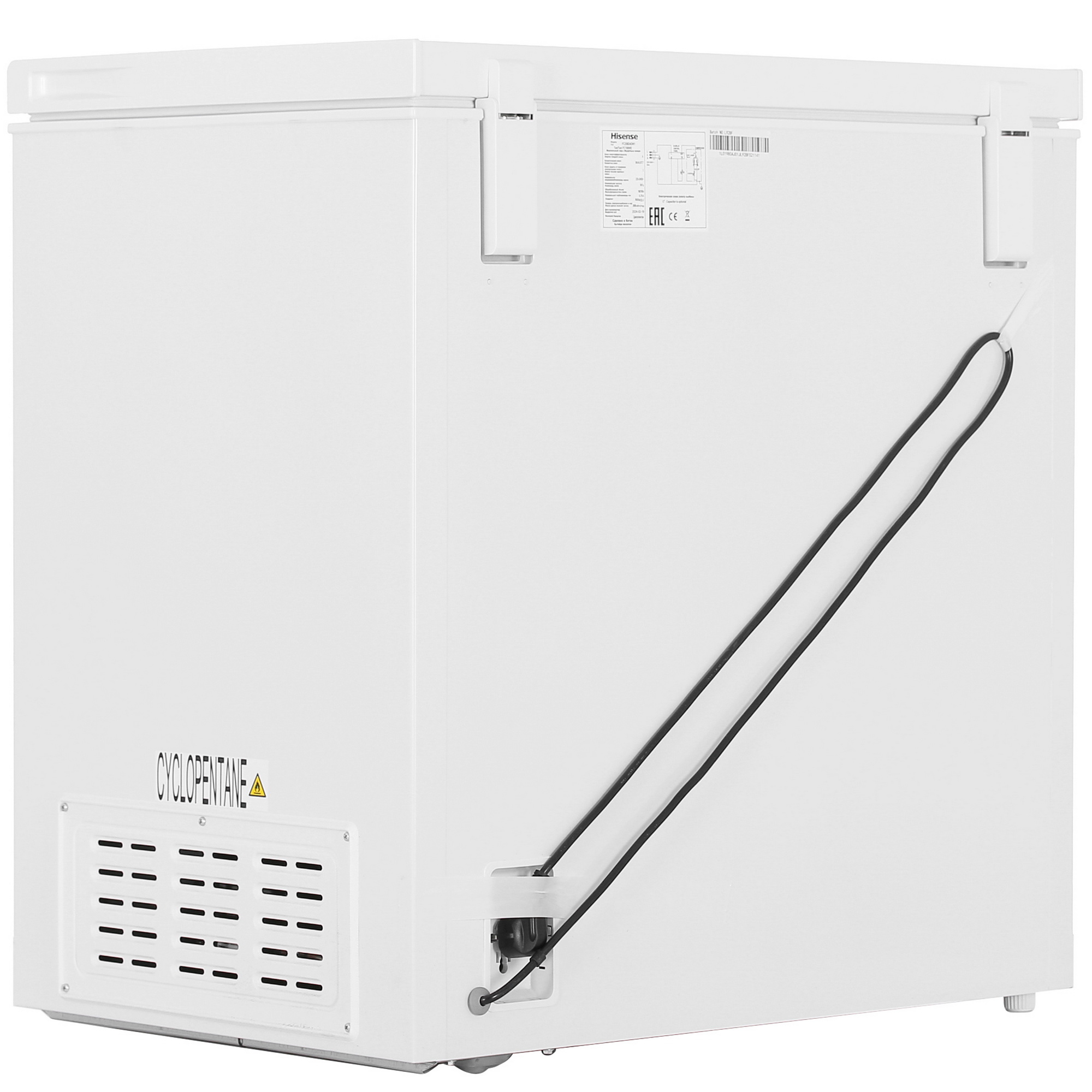 9063179 Морозильный ларь Hisense FC258D4DW1 белый STDN-0062531 - Вид №4