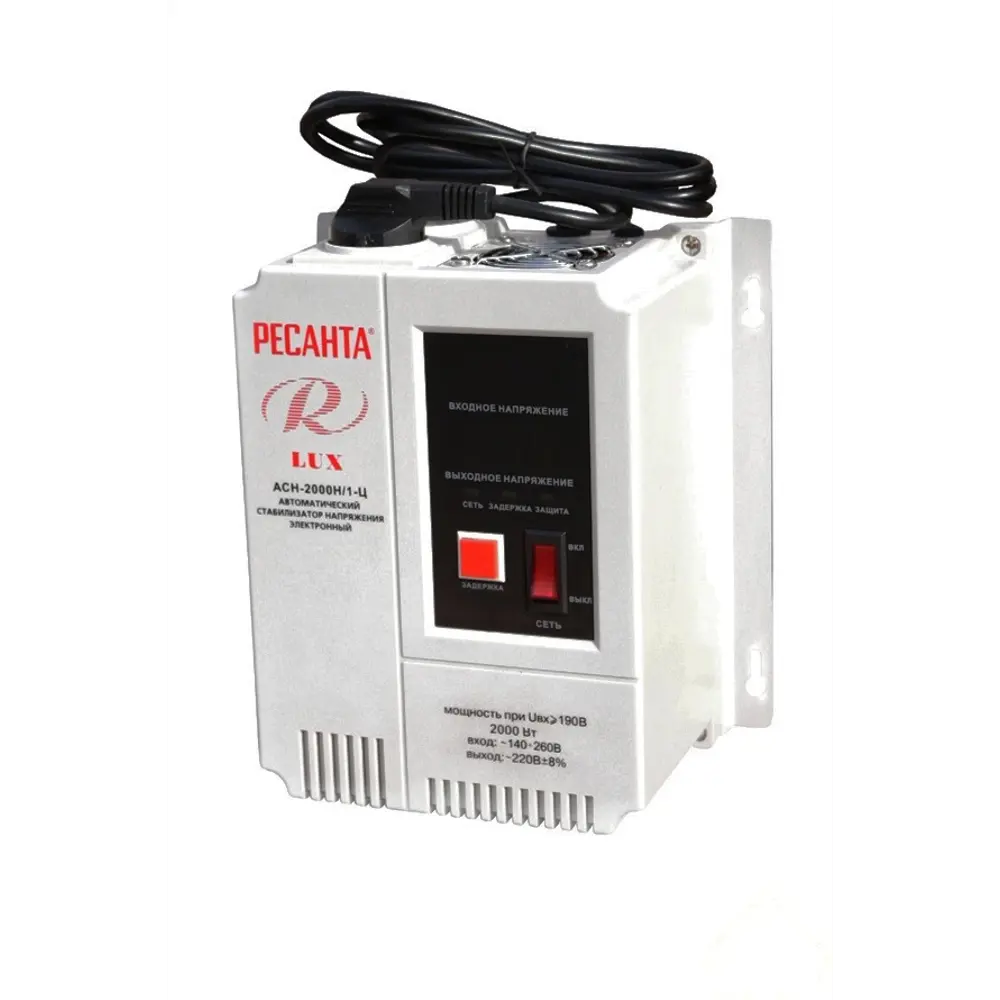 Стабилизатор напряжения настенный Ресанта 2 кВт STLM-2014827
