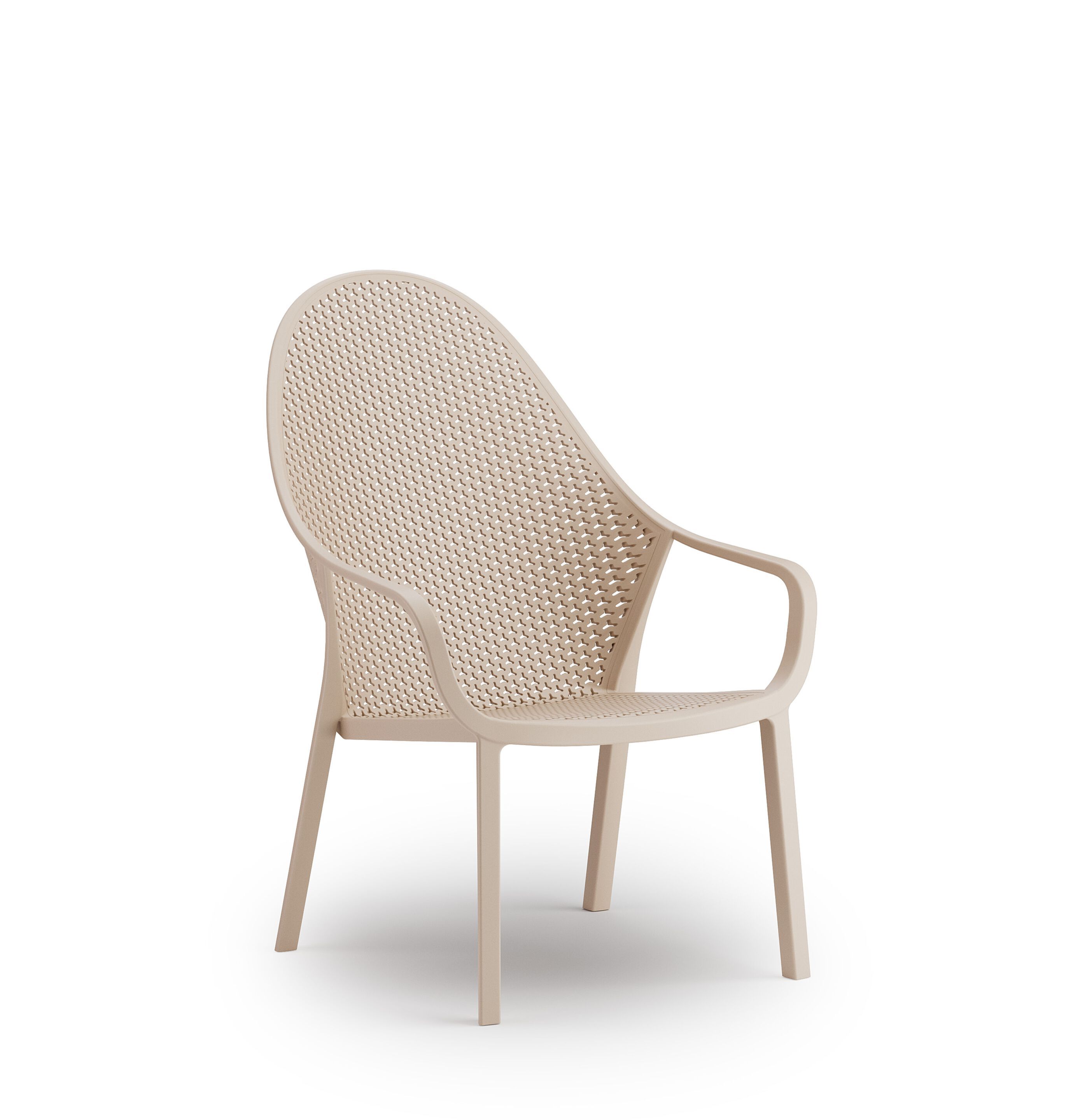 Кресло из инженерного пластика с подлокотниками GABER Gianet ARCH-00095037 - Вид №2