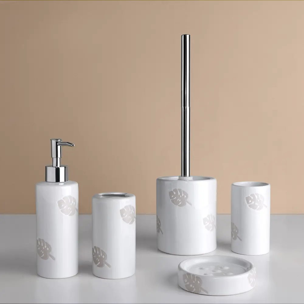 Стакан для зубных щёток Lopo керамика цвет бежевый VERRAN STLM-2026599 - Вид №1