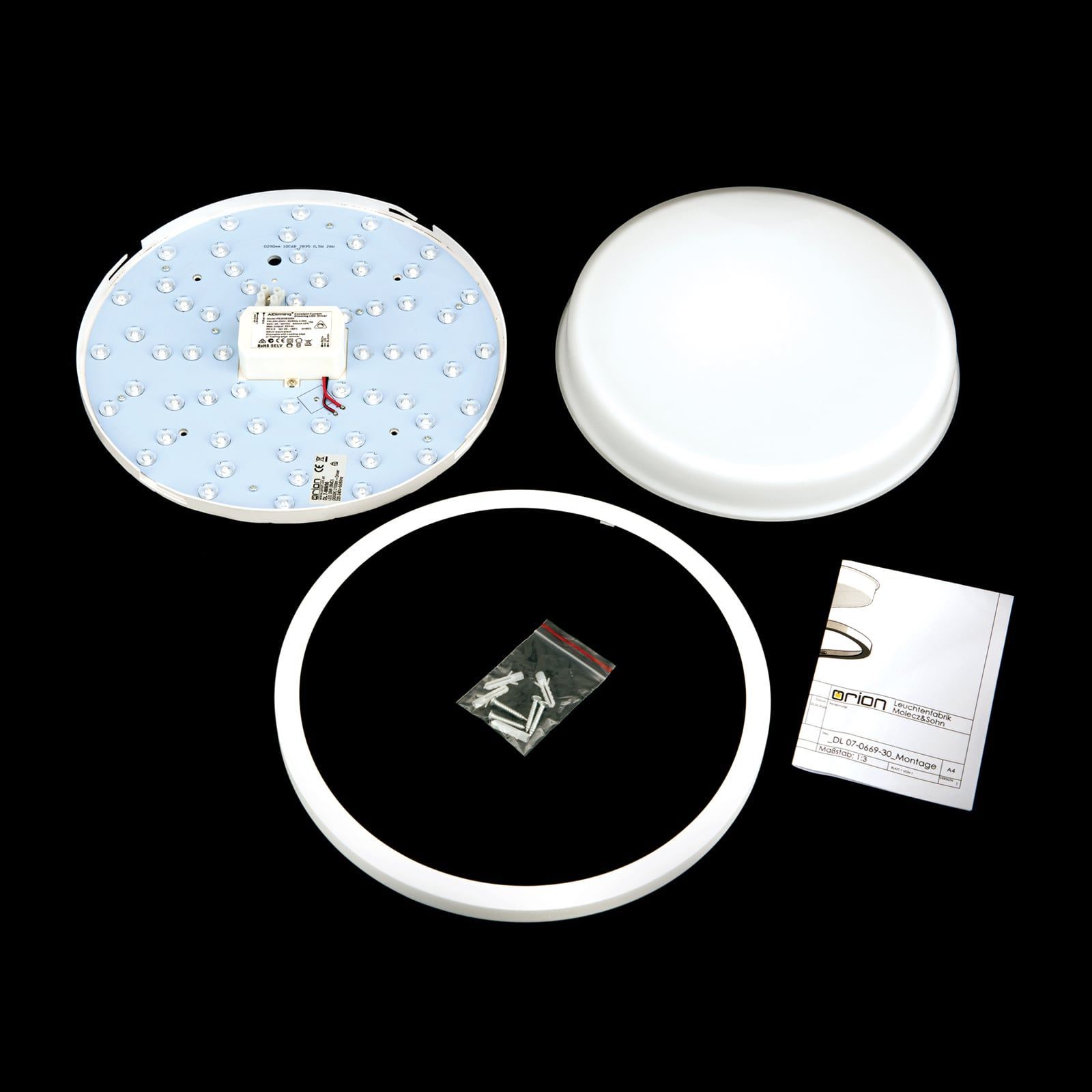 Стеклянный светодиодный потолочный светильник Orion Lerox ARCH-00076009 - Вид №82