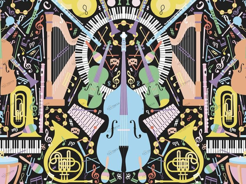 YO2 Обои с виниловым рисунком Opera tunes sun-id-1353767