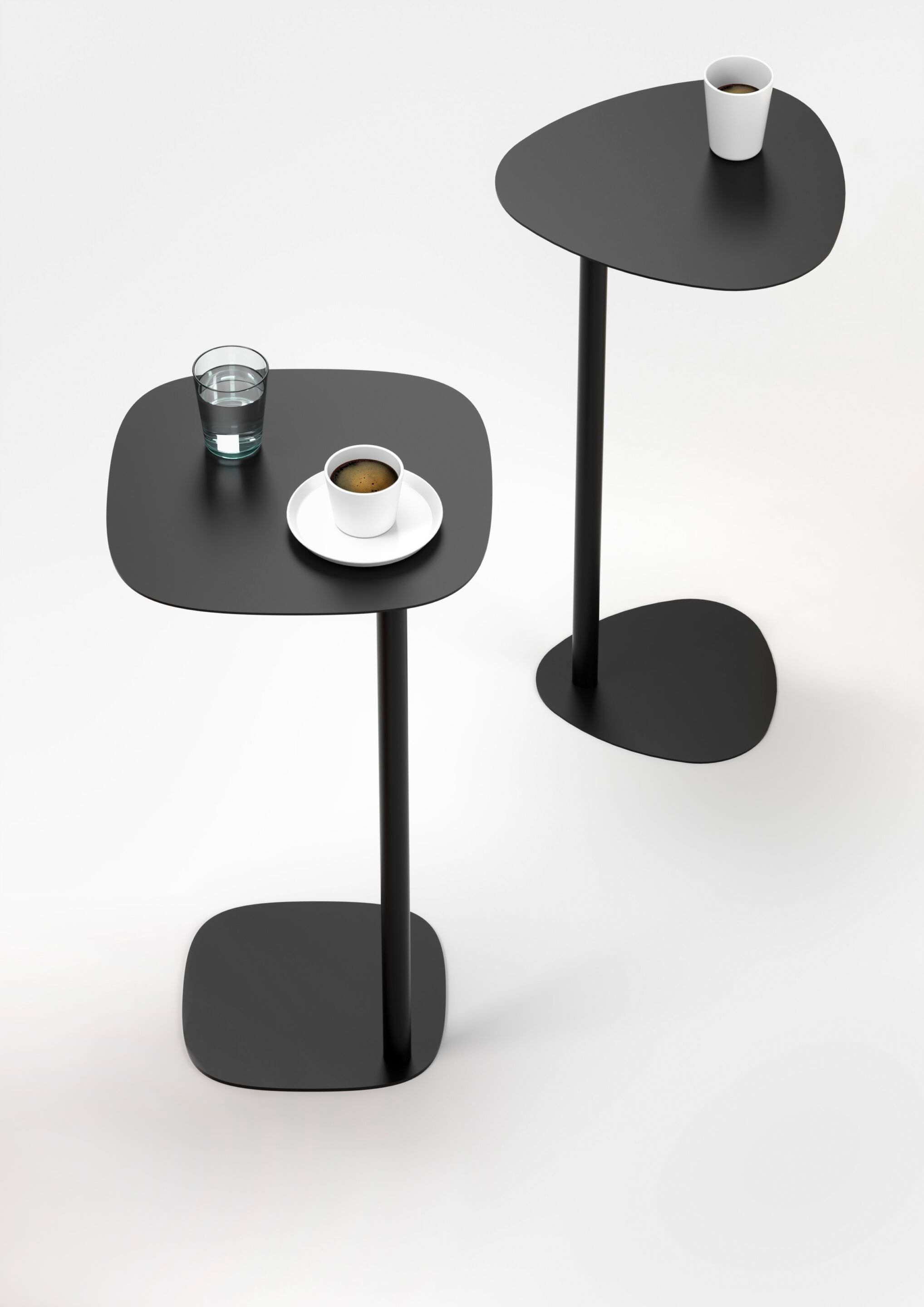 Высокий стальной журнальный столик с порошковым покрытием Cascando Pully ARCH-00102063 - Вид №2