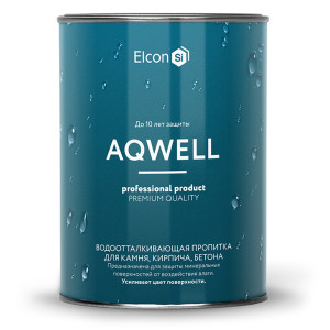 98262336 Водоотталкивающая пропитка Aqwell с эффектом мокрого камня, бесцветый, 0.9 л STLM-0611043 ELCON