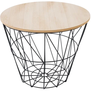 Журнальный столик круглый Atmosphera Kumi 39,5х30,5 черный