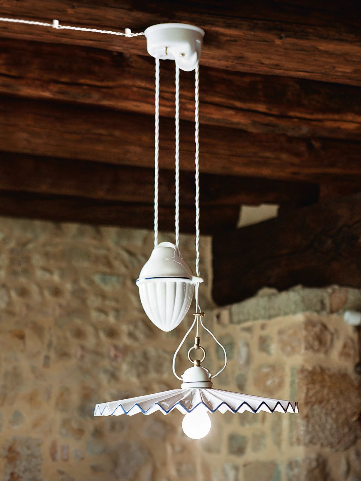 Керамический подвесной светильник Aldo Bernardi складка ARCH-00148832 - Вид №1