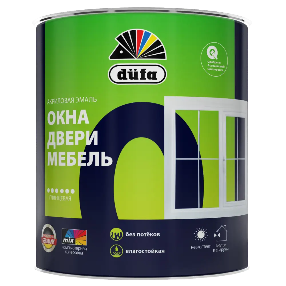 Эмаль Dufa Aqua-Fensterlack для окон и деревянных поверхностей 10033236 STLM-0000031 - Вид №1