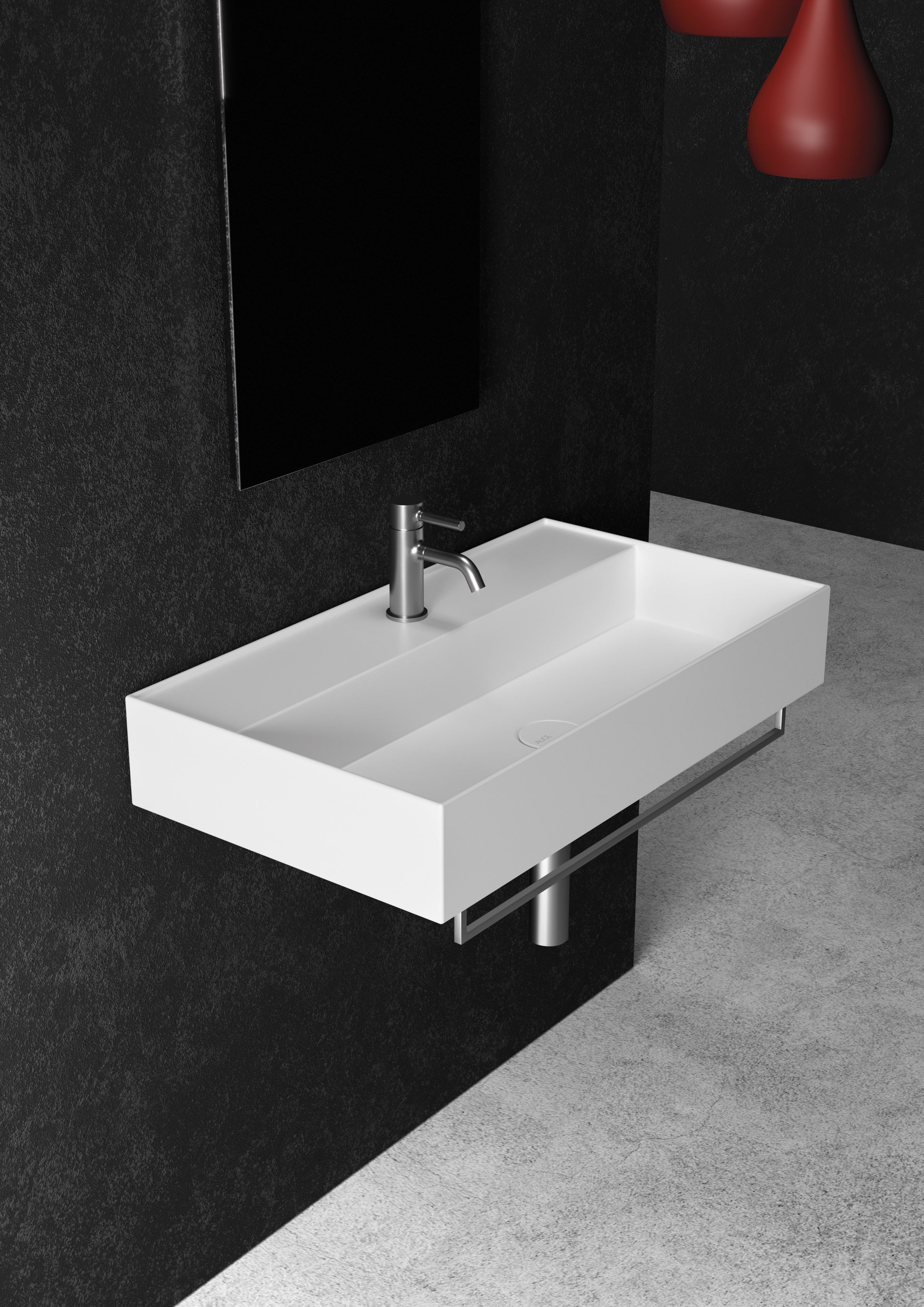 Керамическая прямоугольная подвесная раковина Alice Ceramica HIDE ARCH-00151886 - Вид №12