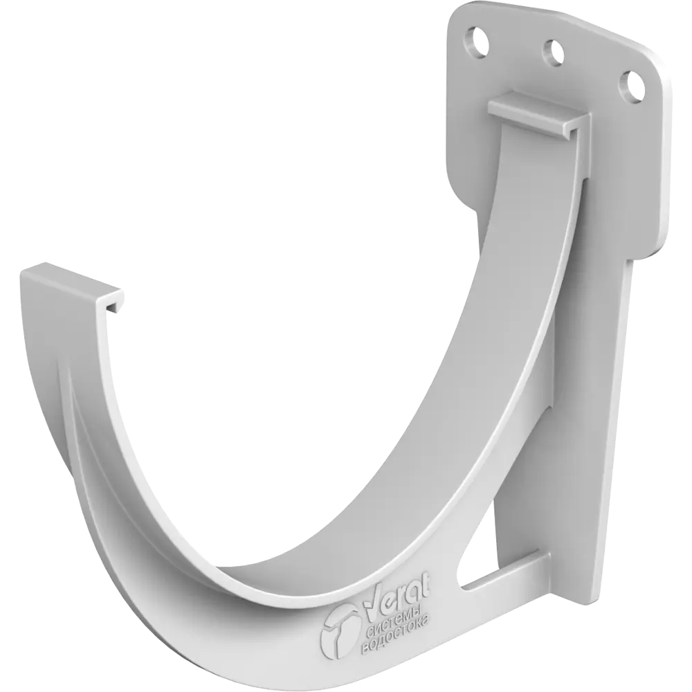 Кронштейн для желоба ПВХ цвет белый ТЕХНОНИКОЛЬ STLM-2160739