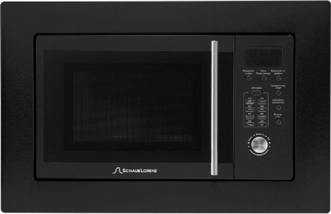 SLM ES21D 38.2х59.5х31.6 см, 800 вт, 20 л, гриль 1000вт, дисплей, таймер, 5 уровней мощности, электронное управление, черная Schaub Lorenz Santreyd 