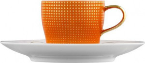 10578967 Furstenberg Чашка для эспрессо Furstenberg "Лунный свет" 70мл (оранжевая) Фарфор, Керамика