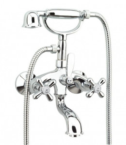 01ZZ0610 Santan Arezzo, двухвентильный смеситель для ванны с ручным душем, цвет бронза