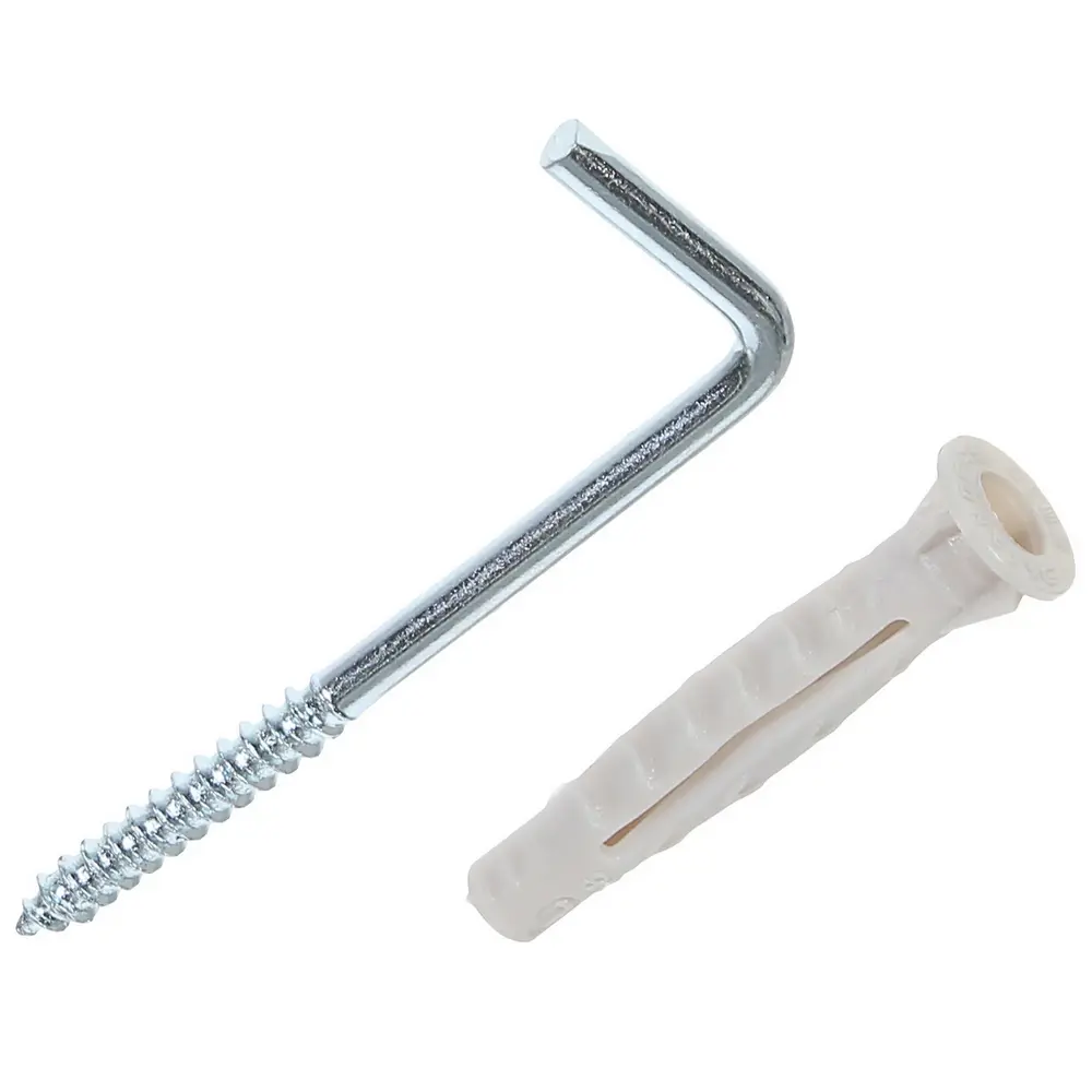 Дюбель-шуруп Standers 6x40 мм, L-образный крюк, 1 шт. 81944772 STLM-2146267 