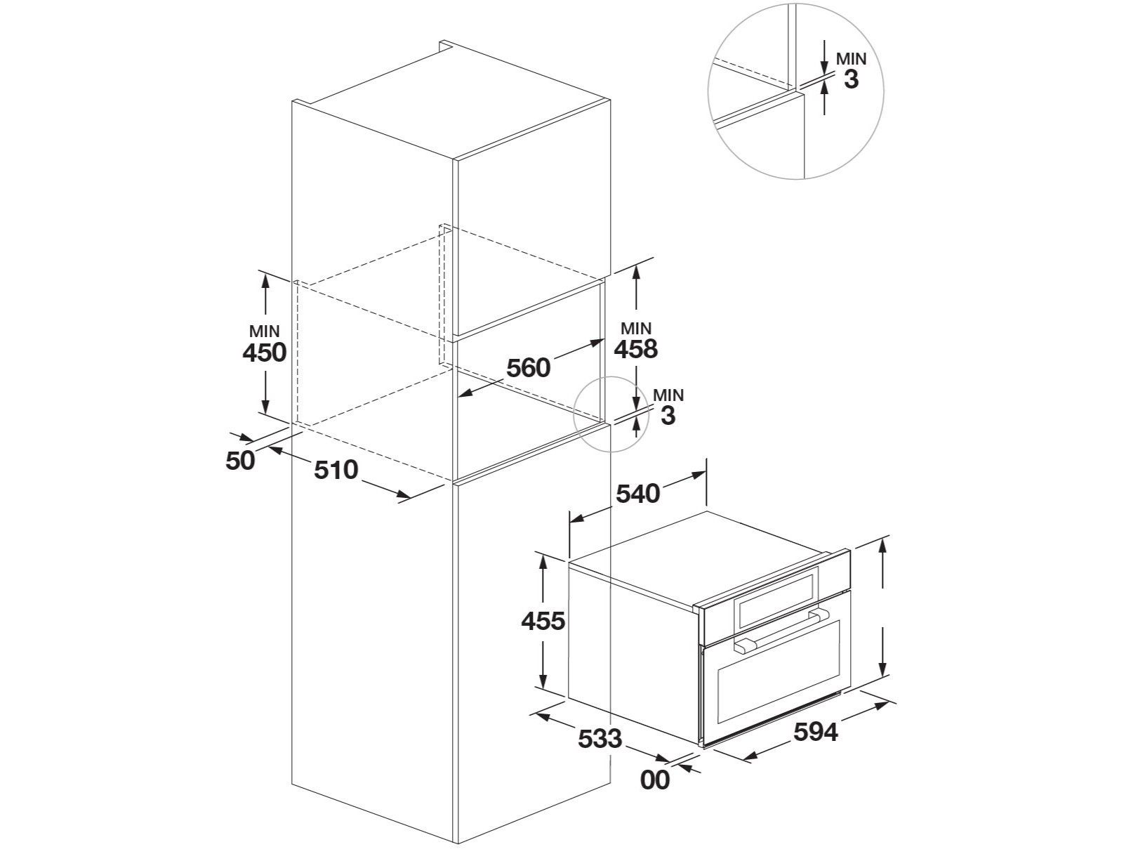 Встраиваемый датчик температуры Fulgor Milano Cluster Concept ARCH-00052388 - Вид №2