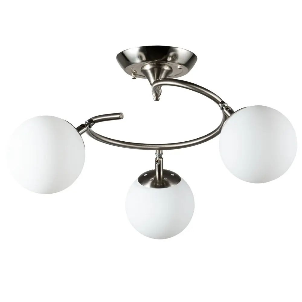 Люстра потолочная Arte Lamp Brooke 3 лампы 12 м² цвет хром STLM-2208716