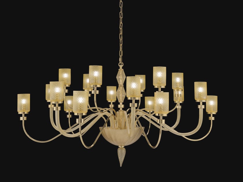 Стеклянная люстра Euroluce Lampadari Dely ARCH-00002514